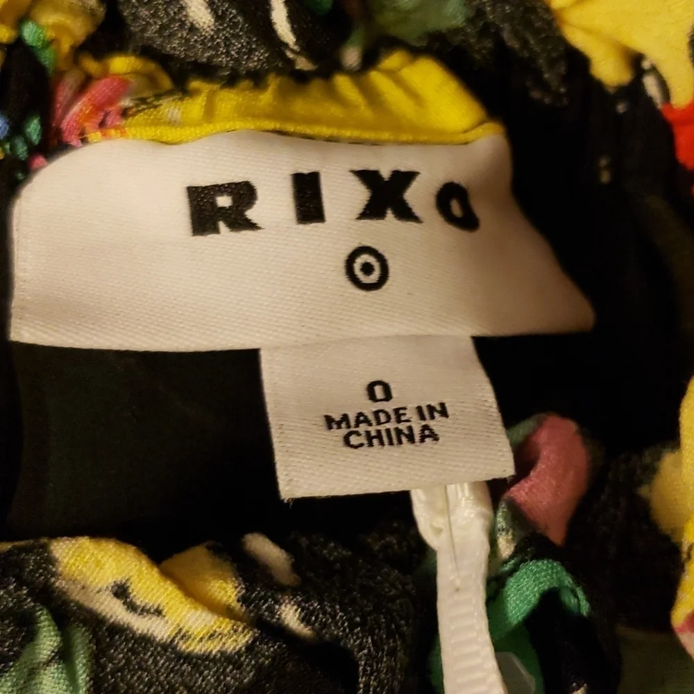 Rixo Floral Off Shoulder Puff Sleeve Dress Size 0 - Picture 5 of 10